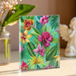 Folk Floral Pattern, Colombian Inspired 01 - 5.25" x 7" Acrylic Block