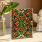 Folk Floral Pattern, Hungarian Inspired 04 - 5.25" x 7" Acrylic Block