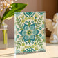 Folk Floral Pattern, Scandinavian Inspired 08 - 5.25" x 7" Acrylic Block