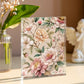 Folk Floral Pattern, Japanese Inspired 01 - 5.25" x 7" Acrylic Block