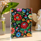 Folk Floral Pattern, Hungarian Inspired 08 - 5.25" x 7" Acrylic Block