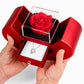 Forever Love Necklace With Red Heart Rose Gift Box