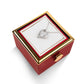 Forever Love Necklace With Rotating Rose Gift Box