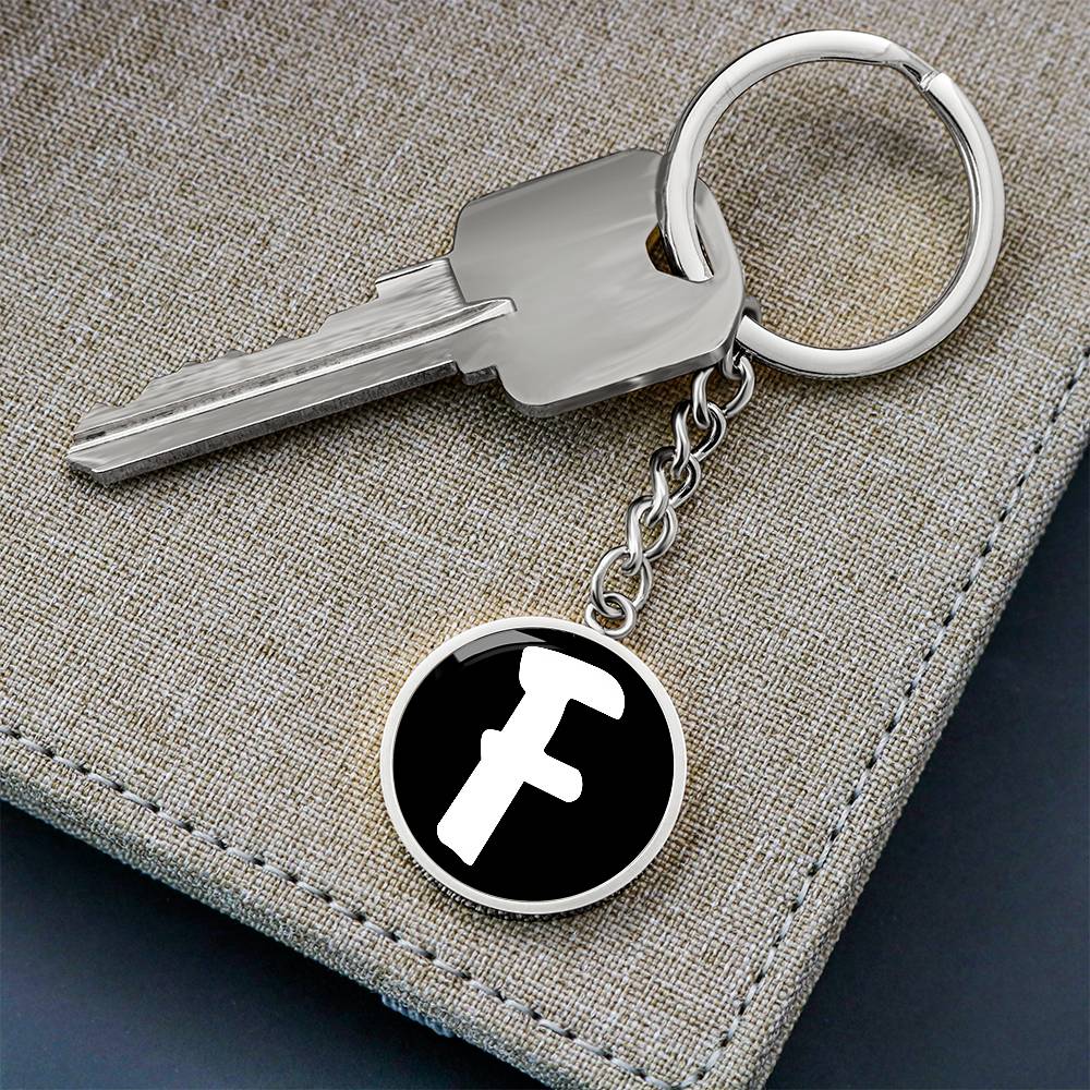 Initial F v3b - Luxury Keychain