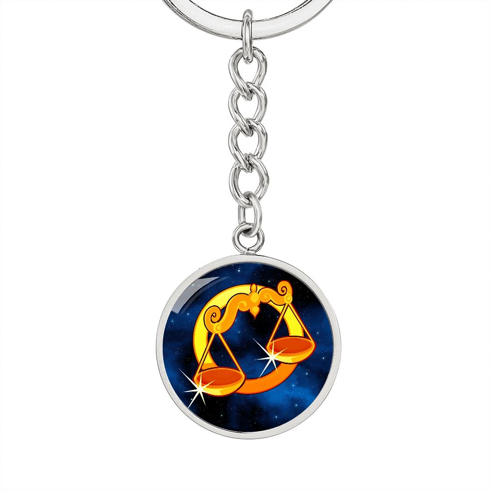 Zodiac Sign Libra - Luxury Keychain