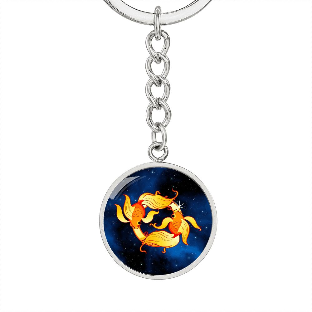Zodiac Sign Pisces - Luxury Keychain