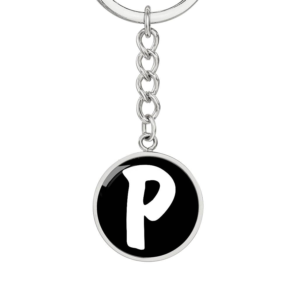Initial P v3b - Luxury Keychain