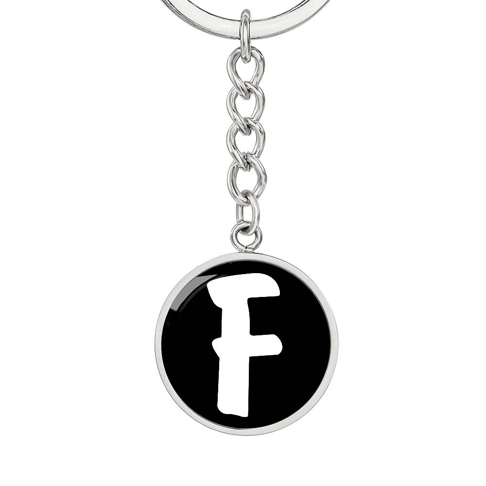 Initial F v3b - Luxury Keychain