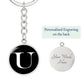 Initial U v3a - Luxury Keychain