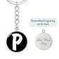 Initial P v3b - Luxury Keychain