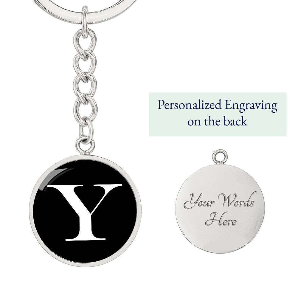 Initial Y v3a - Luxury Keychain