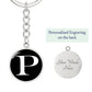 Initial P v3a - Luxury Keychain