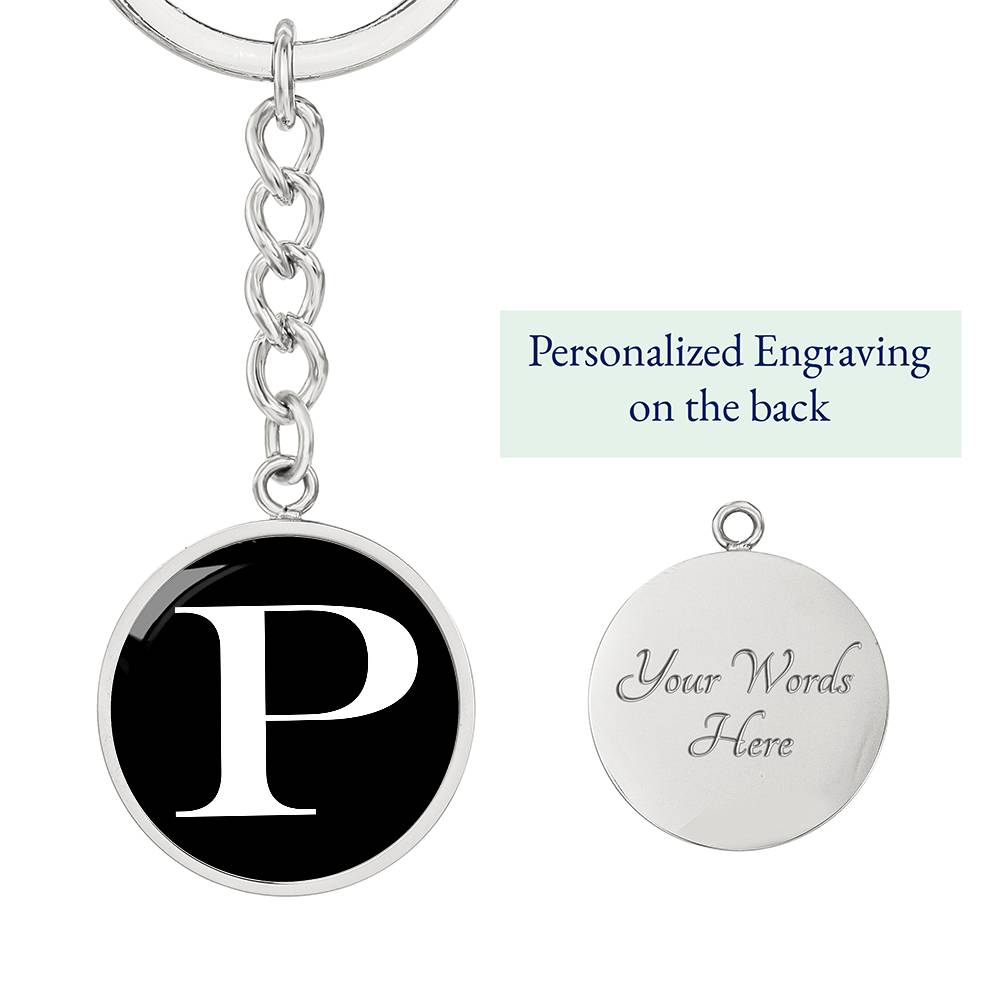 Initial P v3a - Luxury Keychain