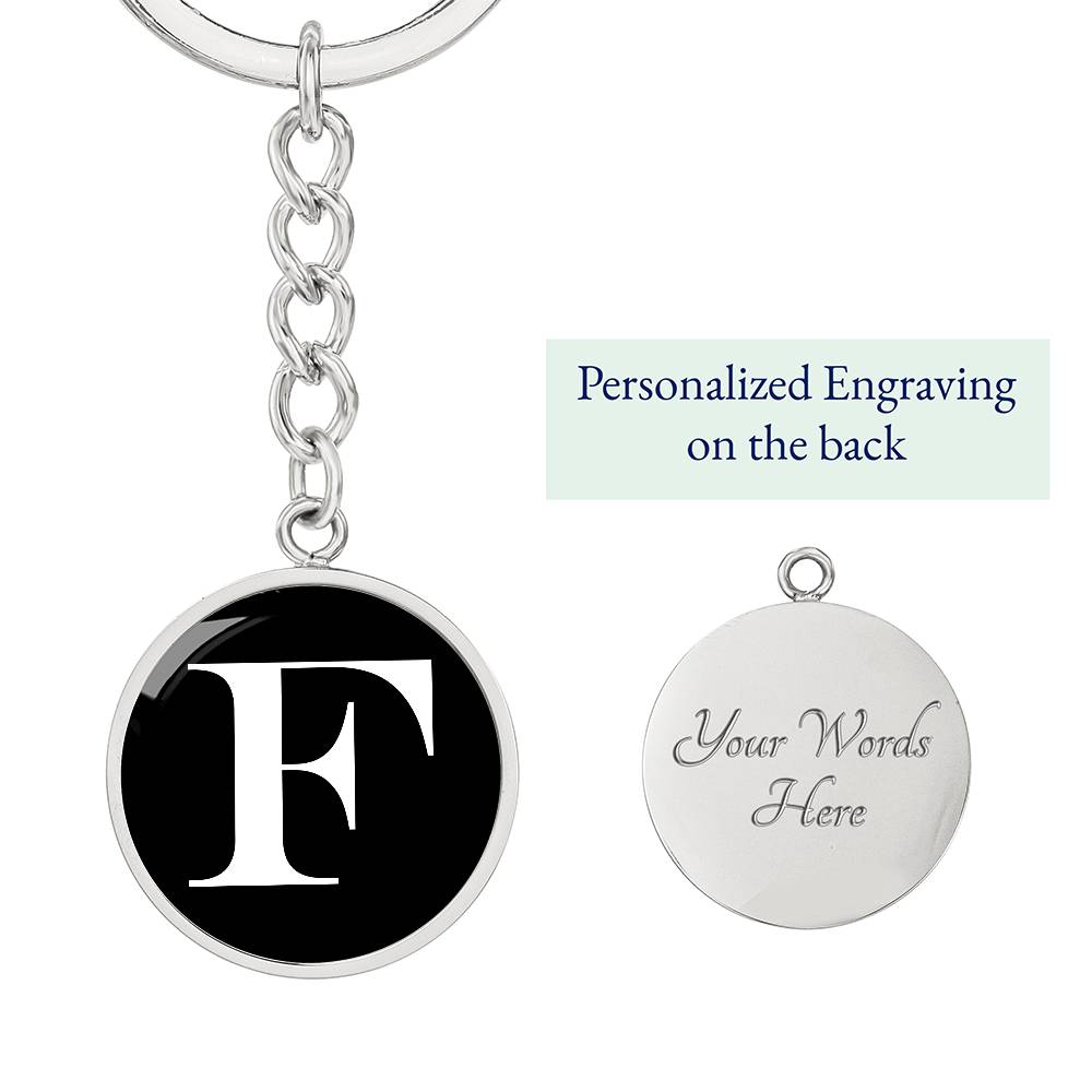 Initial F v3a - Luxury Keychain