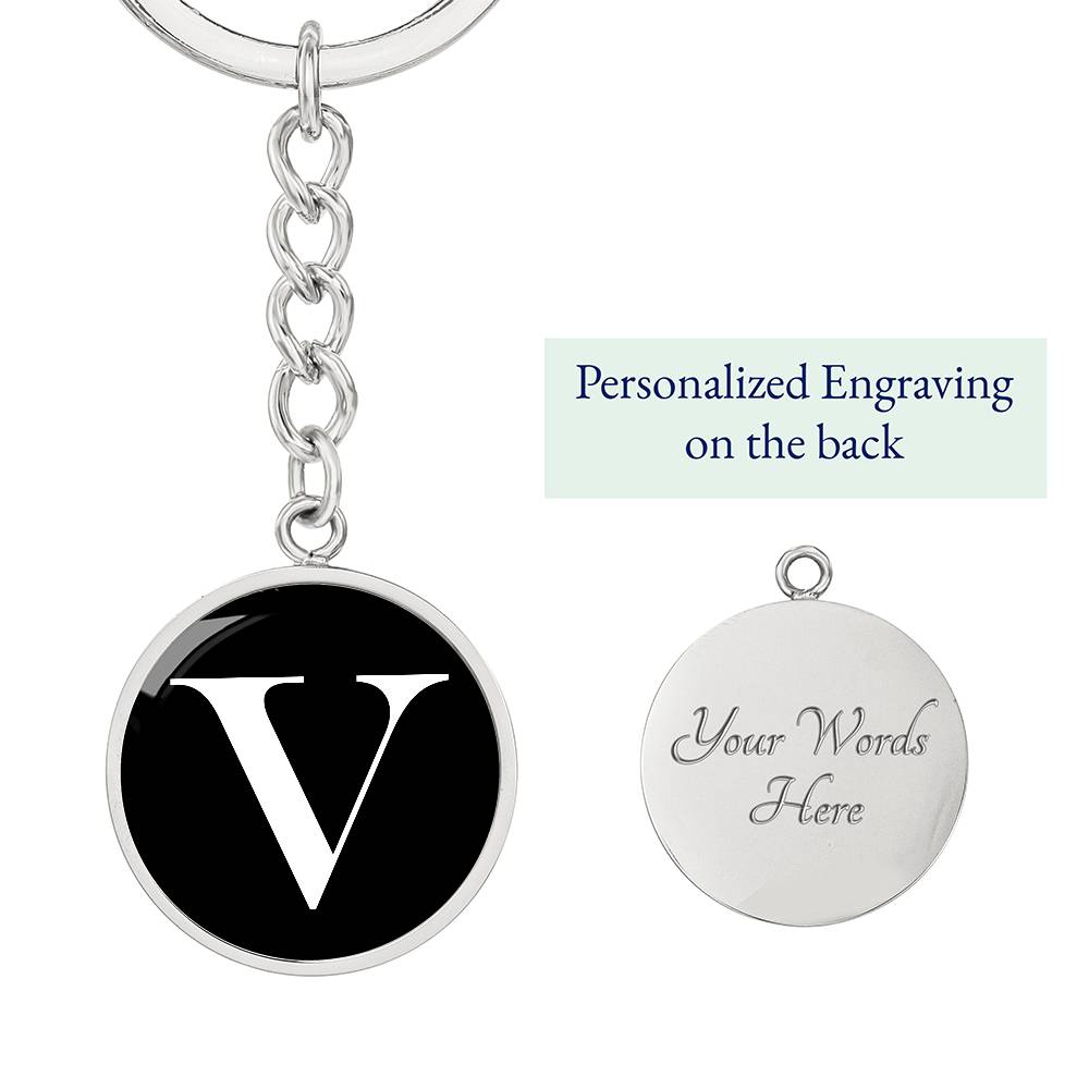 Initial V v3a - Luxury Keychain