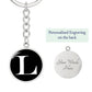 Initial L v3a - Luxury Keychain