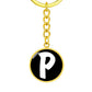 Initial P v3b - Luxury Keychain