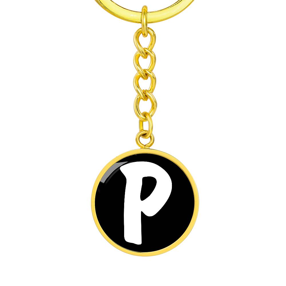 Initial P v3b - Luxury Keychain