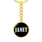 Janet v01w - Luxury Keychain