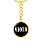 Viola v01w - Luxury Keychain