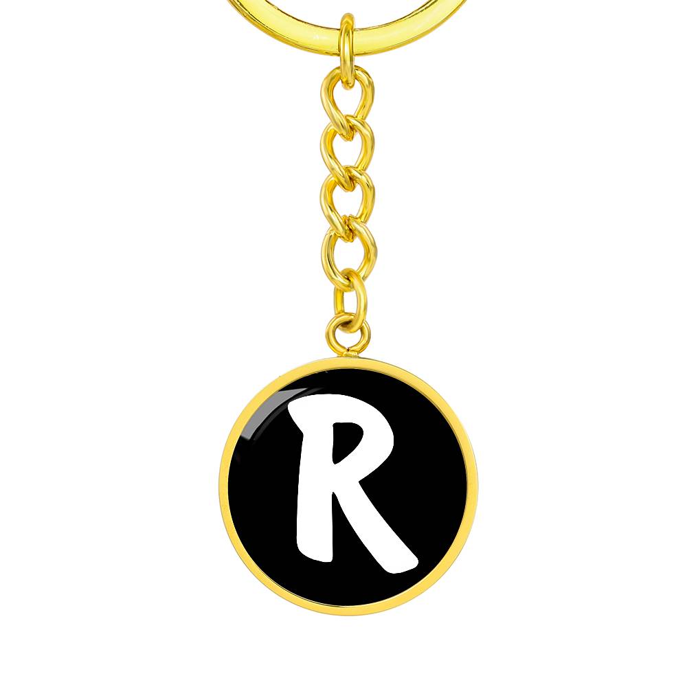 Initial R v3b - Luxury Keychain