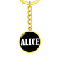 Alice v01w - Luxury Keychain