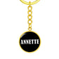 Annette v01w - Luxury Keychain