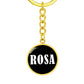 Rosa v01w - Luxury Keychain