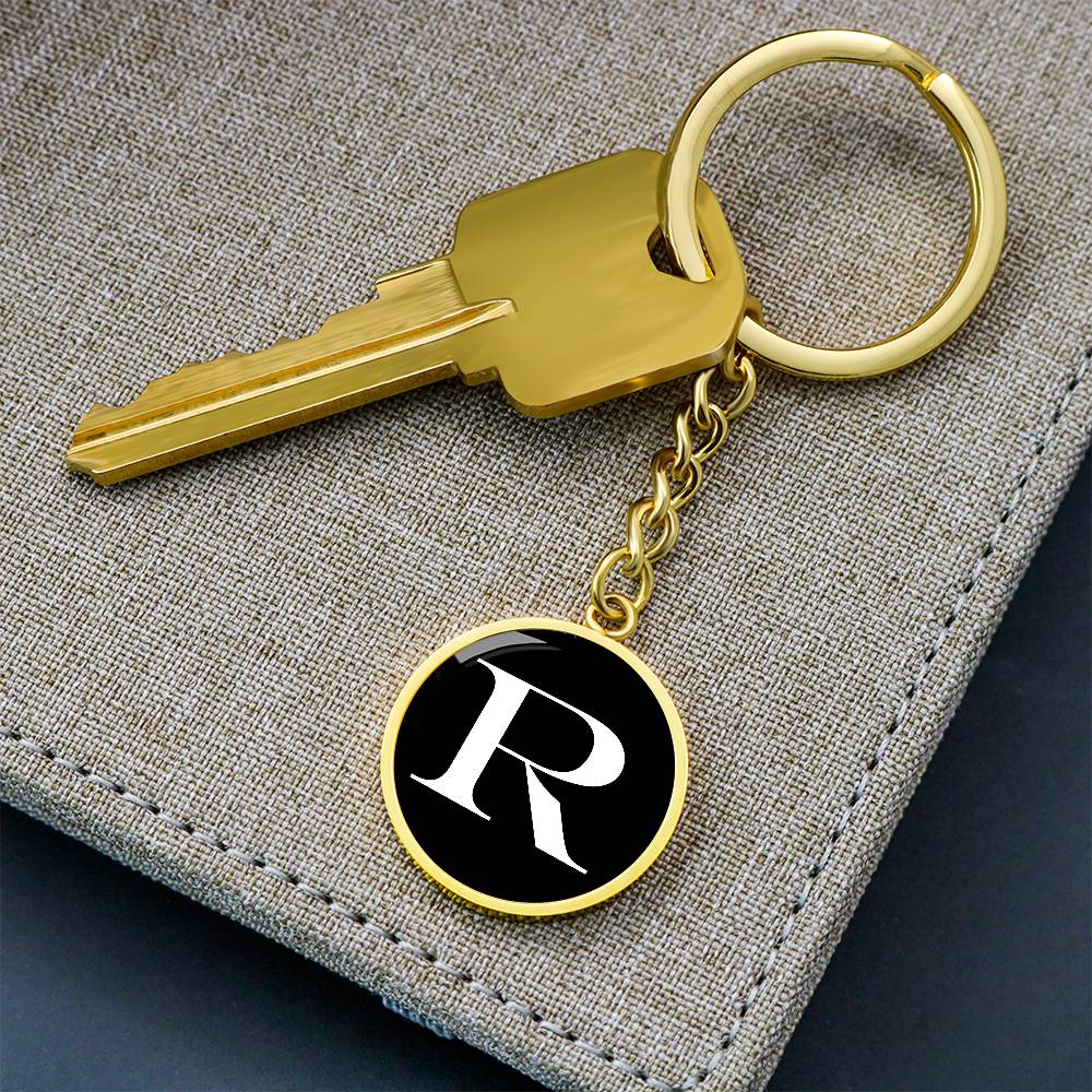 Initial R v3a - Luxury Keychain