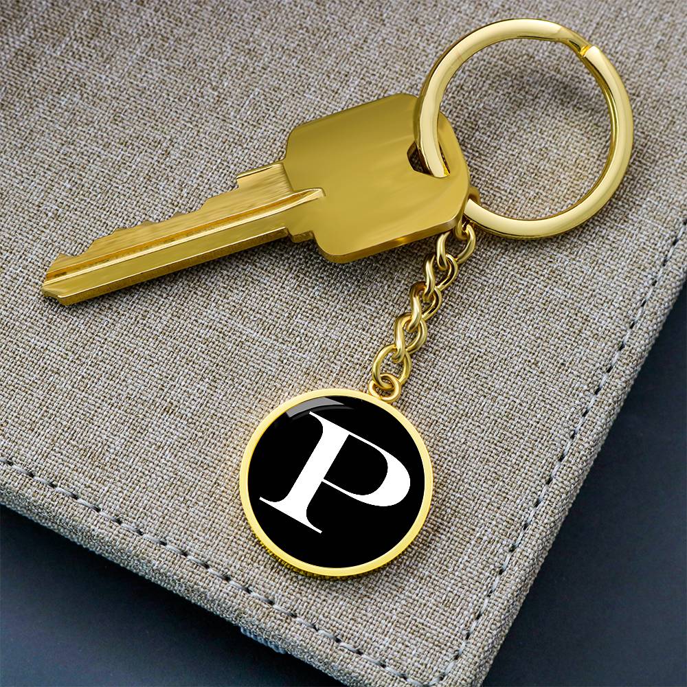 Initial P v3a - Luxury Keychain