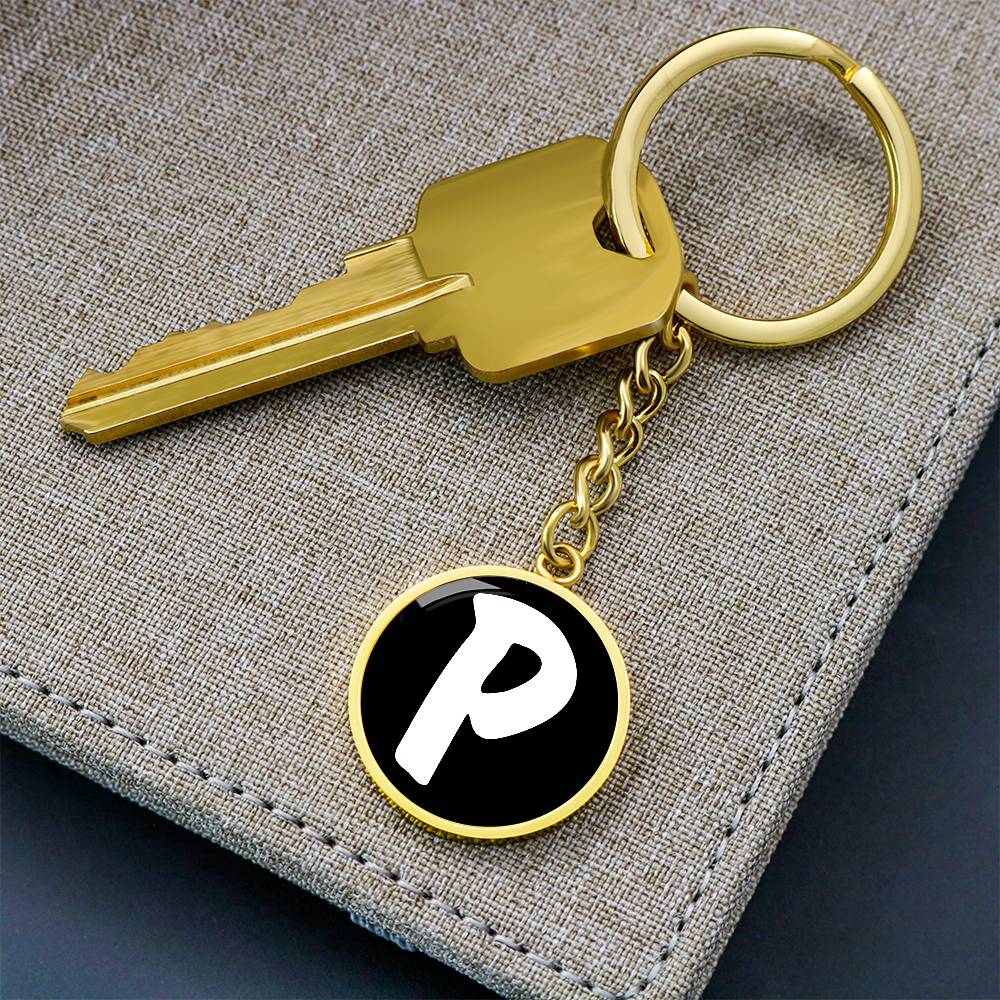 Initial P v3b - Luxury Keychain