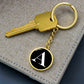 Initial A v3a - Luxury Keychain