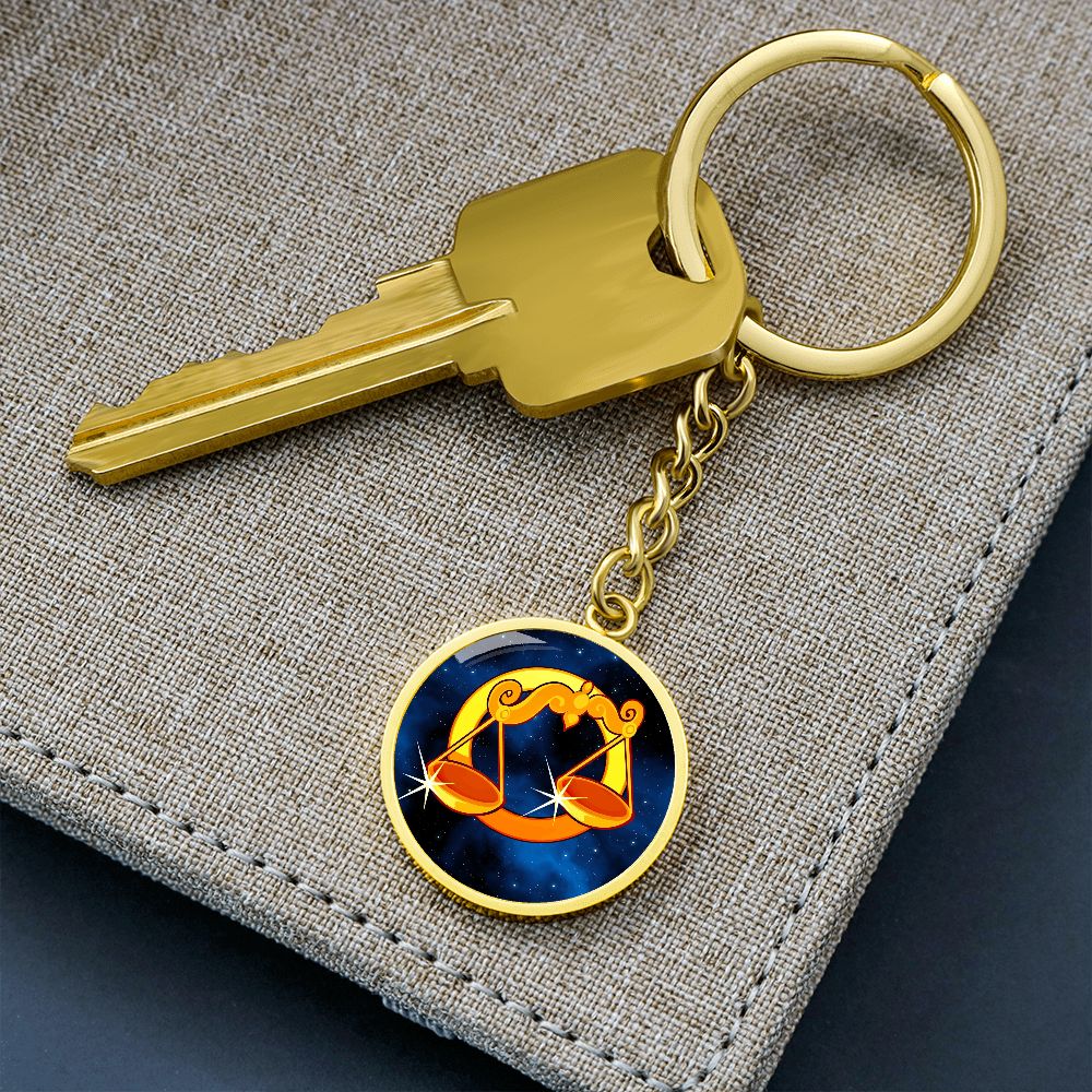 Zodiac Sign Libra - Luxury Keychain