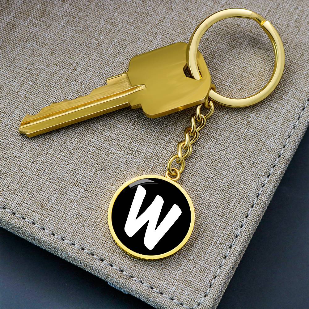 Initial W v3b - Luxury Keychain