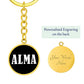Alma v01w - Luxury Keychain