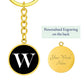 Initial W v3a - Luxury Keychain