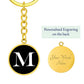 Initial M v3a - Luxury Keychain