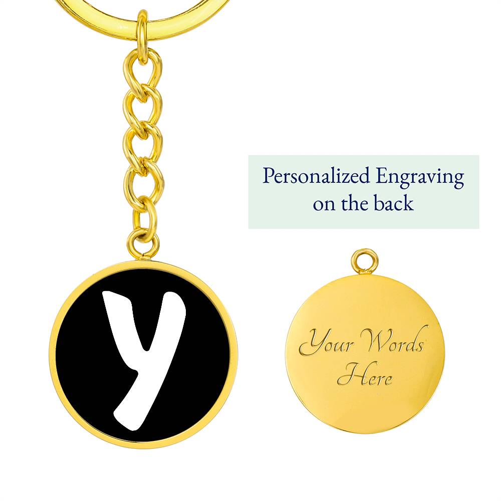 Initial Y v3b - Luxury Keychain