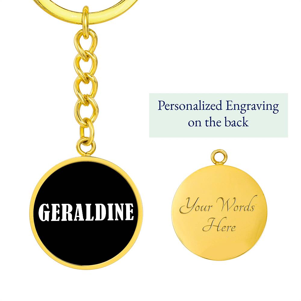 Geraldine v01w - Luxury Keychain