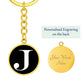 Initial J v3a - Luxury Keychain