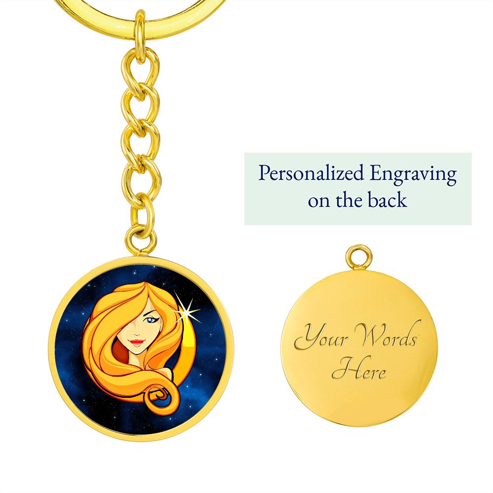 Zodiac Sign Virgo - Luxury Keychain