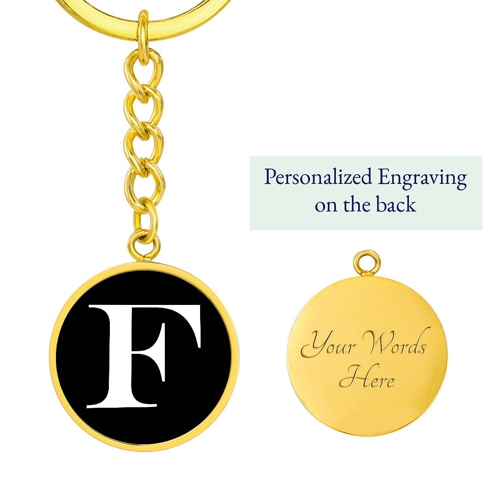 Initial F v3a - Luxury Keychain