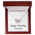 Happy Birthday Amanda - Interlocking Hearts Necklace With Mahogany Style Luxury Box