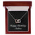 Happy Birthday Andrea v2 - Interlocking Hearts Necklace With Mahogany Style Luxury Box