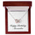 Happy Birthday Alexandra - Interlocking Hearts Necklace With Mahogany Style Luxury Box