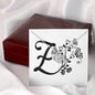 Botanical Monogram Z - Love Knot Necklace With Mahogany Style Luxury Box