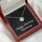 Happy Birthday Rosemary v2 - Love Knot Necklace With Mahogany Style Luxury Box
