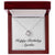 Happy Birthday Agatha - Love Knot Necklace With Mahogany Style Luxury Box