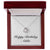 Happy Birthday Addie - Love Knot Necklace With Mahogany Style Luxury Box