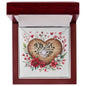 You Are My Heartbeat - Love Knot Necklace With Mahogany Style Luxury Box